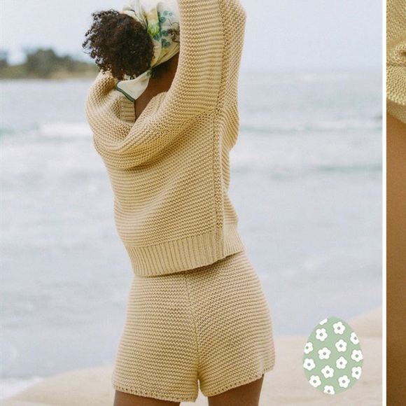 Sabo Skirt Knit Noelle Shorts Camel 